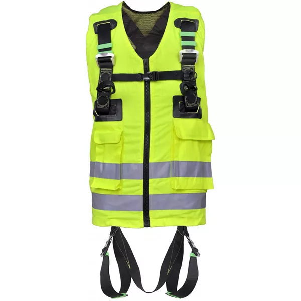 Harnais gilet haute visibilité jaune